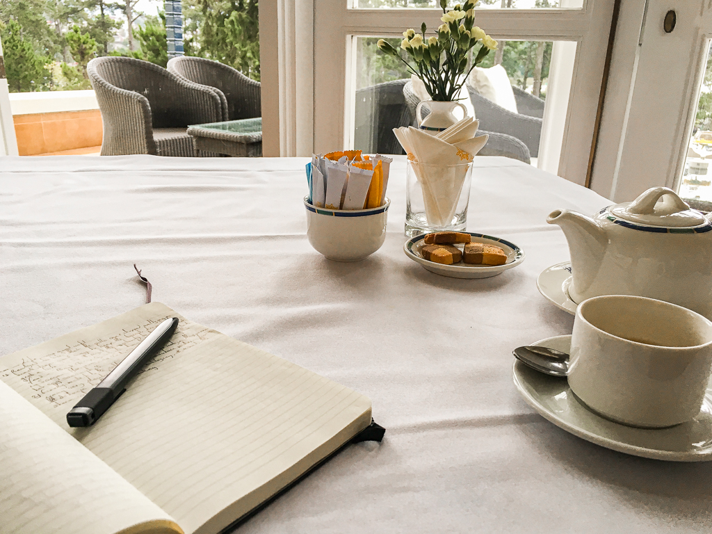 Journaling at Dalat Palace Heritage Hotel, Đà Lạt, Vietnam